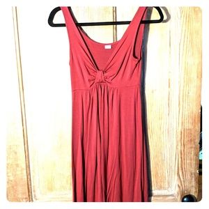 3 Dots Sleeveless Maroon Dress  Xsmall